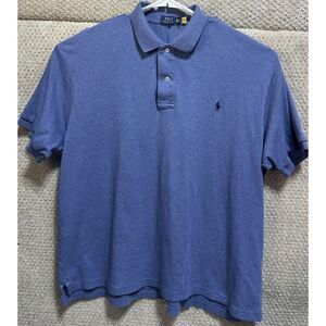 Polo Ralph Lauren Men's Short‎ Sleeve Polo Shirt Blue Size 3XB